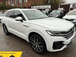 White Used 2021 VW Touareg R-line SUV | £32,975 (Good price)