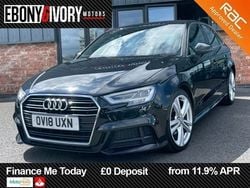 Black Used 2018 Audi A3 Sportback S-Line Hatchback | £10,990 (Fair price)