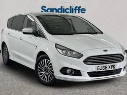 White Used 2018 Ford S-MAX S MPV | £13,599 (Fair price)