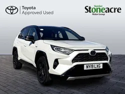 White/black Used 2019 Toyota RAV4 Hybrid SUV | £21,500 (A bit pricey)