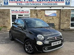 Black Used 2018 Fiat 500 S Hatchback | £6,995 (Fair price)