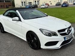 White Used 2015 Mercedes E400 AMG line Cabriolet | £14,995