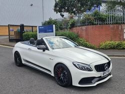 White Used 2017 Mercedes C63S AMG Premium Cabriolet | £34,995 (A bit pricey)