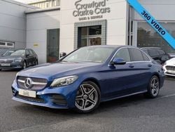Blue Used 2020 Mercedes C300 AMG line Sedan | £20,750 (Good price)