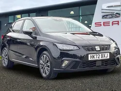 Midnight black Used 2022 Seat Ibiza SE Hatchback | £12,781 (Fair price)