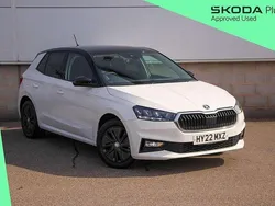 Candy white black magic pearl effect Used 2022 Skoda Fabia Colour Edition Hatchback | £14,490 (Fair price)