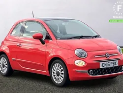 Pink Used 2016 Fiat 500 Lounge Hatchback | £5,499 (Fair price)
