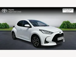 White Used 2023 Toyota Yaris Hybrid Design Hatchback | £17,126 (Fair price)