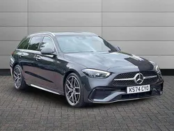Grey Used 2024 Mercedes C220 AMG Line Premium Estate | £37,450 (Expensive)