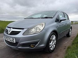 Silver Used 2007 Vauxhall Corsa Hatchback | £2,995 (Expensive)