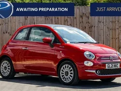 Red Used 2021 Fiat 500 Dolcevita Hatchback | £8,996 (Fair price)