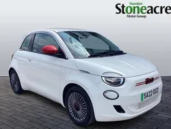 White Used 2022 Fiat 500e Red Hatchback | £10,995 (Fair price)