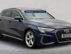 Blue Used 2021 Audi A3 e-tron S-Line Hatchback | £20,489 (A bit pricey)