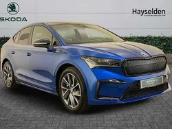 Race blue metallic Used 2023 Skoda Enyaq iV SportlinePlus SUV | £28,493 (Fair price)