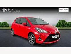 Red Used 2018 Toyota Yaris Hybrid Hatchback | £10,954 (Fair price)