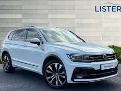 White Used 2021 VW Tiguan Allspace R-line SUV | £26,990 (Fair price)