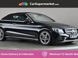 Black Used 2020 Mercedes C200 AMG Line Premium Cabriolet | £22,476 (Fair price)