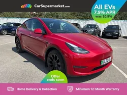 Red Used 2022 Tesla Model Y Long Range SUV | £27,197 (Good price)