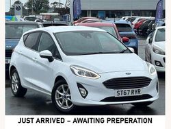 White Used 2018 Ford Fiesta Zetec Hatchback | £6,985 (Fair price)