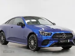 Blue Used 2023 Mercedes E400 AMG line Coupe | £41,995 (Fair price)