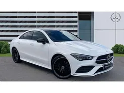 White Used 2023 Mercedes CLA200 AMG Line Premium Plus Coupe | £30,921 (Fair price)