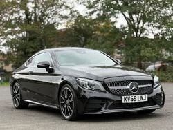 Black Used 2019 Mercedes C300 AMG line Coupe | £17,495 (Fair price)
