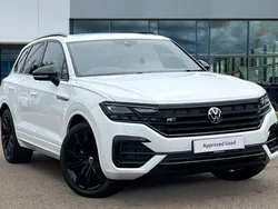 Pure white Used 2021 VW Touareg Black Edition SUV | £39,793 (Good price)