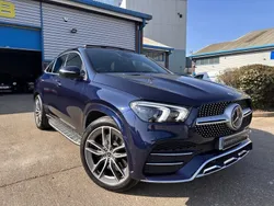 Blue Used 2022 Mercedes GLE350 AMG line Coupe | £50,995 (Good price)