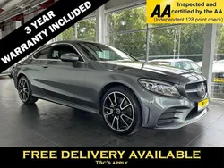 Grey Used 2018 Mercedes C220 AMG line Coupe | £17,895 (A bit pricey)