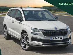Meteor grey Used 2024 Skoda Karoq SportLine SUV | £28,495 (Fair price)