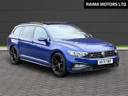 Blue Used 2021 VW Passat R-line Estate | £19,900 (Expensive)
