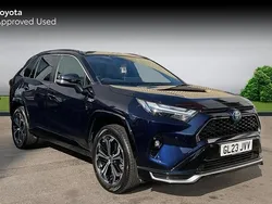 Blue/black Used 2023 Toyota RAV4 Hybrid SUV | £34,783 (Fair price)