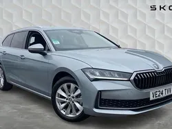 Pebble silver metallic Used 2024 Skoda Superb SE Technology Estate | £27,500 (Expensive)