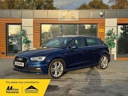 Blue Used 2016 Audi A3 Sportback S-Line Hatchback | £7,495 (Fair price)