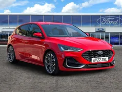 Red Used 2022 Ford Focus ST-Line Hatchback | £16,795 (A bit pricey)