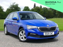 Blue Used 2021 Skoda Scala SE Hatchback | £13,995 (Fair price)