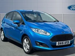 Blue Used 2016 Ford Fiesta Zetec Hatchback | £7,367 (Fair price)