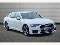 White Used 2019 Audi A6 S-Line Sedan | £16,450 (Fair price)