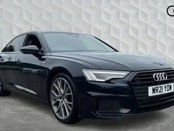 Blue Used 2021 Audi A6 Black Edition Sedan | £26,180 (Fair price)