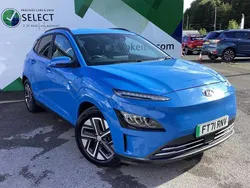 Denim blue Used 2021 Hyundai Kona Premium SUV | £10,650 (Fair price)