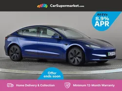 Blue Used 2024 Tesla Model 3 RWD Sedan | £29,697 (Expensive)