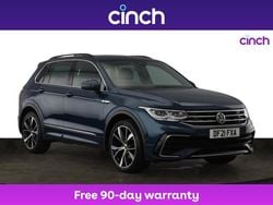 Blue Used 2021 VW Tiguan R-line SUV | £23,049 (Fair price)