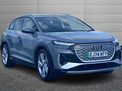 Pebble grey Used 2024 Audi Q4 e-tron Black Edition SUV | £38,995 (Fair price)