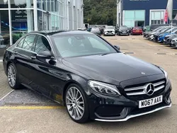 Black Used 2018 Mercedes C220 AMG line Sedan | £11,995 (Fair price)