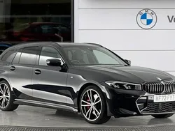 Black sapphire Used 2022 BMW 320 M Sport Estate | £30,522 (Expensive)