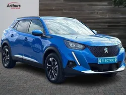 Blue Used 2021 Peugeot e-2008 Allure Premium SUV | £15,490 (Fair price)