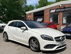 White Used 2016 Mercedes A180 AMG line Hatchback | £9,290 (Expensive)