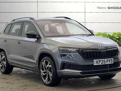 Graphite grey metallic Used 2025 Skoda Karoq SportLine SUV | £31,995 (Fair price)