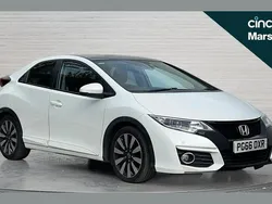 White Used 2017 Honda Civic SR Hatchback | £10,229 (Fair price)