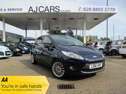 Blue Used 2012 Ford Fiesta Titanium Hatchback | £6,995 (A bit pricey)